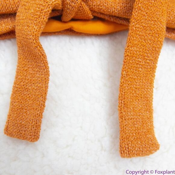 NEW Free People x In your arms knit bikini‎ orange/gold, S - Picture 14 of 16